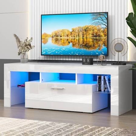 Illustration of neutral living room with TV mount
